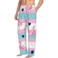 thumbnail image 2 of Daiia Flamingo1 Men's Sleep Pant with Pockets and Drawstring,Pajama Pants-Small, 2 of 9