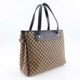 thumbnail image 3 of Pre-Owned CELINE Macadam Handbag Canvas x Calf Brown A5 Women's (Good), 3 of 8