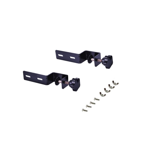 simhoa 2 Pcs Support de Bureau pour Panneau Perforé Réglable pour 1- 4.5cm Bureau à Domicile Noir