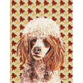 thumbnail image 1 of Carolines Treasures SC9675GF Red Miniature Poodle Fall Leaves Flag Garden Size, 1 of 3