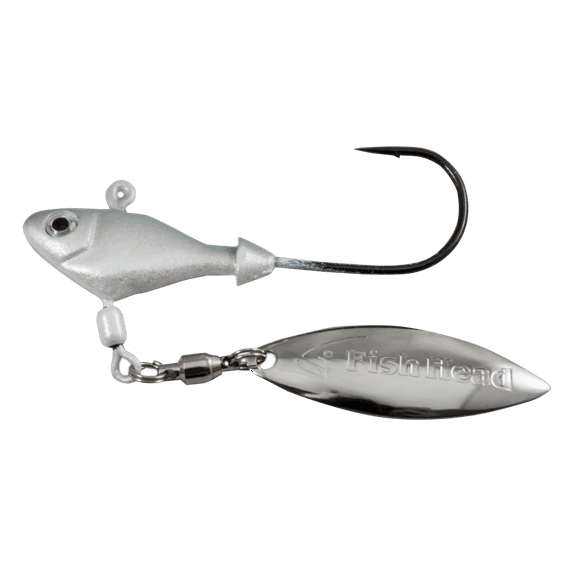 Fish Head 1100106 Spin Jighead 3/8 oz 5/0 Fishing Hook Albino