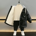 thumbnail image 4 of Winter Saving Clearance! VERUGU Kids Boy's Winter Coat Waterproof Fleece Lined Thick Down Coats Puffy Cotton Jackets with Hood Black 130, 4 of 7