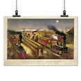 thumbnail image 2 of Print: Night Scene At An American Railway Junction: Lightning Express, 2 of 4