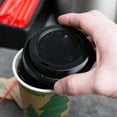 thumbnail image 4 of Black Hot Paper Cup Travel Lid for Ripple Hot Cups - 100pk, 4 of 4