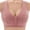 Pink, variant on Seductiva Clothing Women's Wireless Bra Comfortable Bra for Seniors 2023 New Comfortable Front Closure Button Bra Cotton Bras for Older Women Comfort Fit Full-Coverage Bra