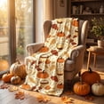 thumbnail image 3 of WDOBM Warm Blanket, Plush Blanket, Thickened Velvet Four-Season Sofa Throw Blanket, Pumpkin Blanket, Static Resistant Blanket for Sofa Throw Blanket, 3 of 7