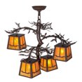 thumbnail image 5 of Meyda Tiffany 158068 Pine Branch Valley View 4 Light 28" Wide Chandelier - Cafe-Noir, 5 of 6