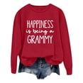thumbnail image 1 of WEAIXIMIUNG Sweat-Shirt Surdimensionné pour Femmes Mode Décontractée Couleur Unie Manches Longues Imprimé Lettre Col Rond Hoodie, 1 of 4
