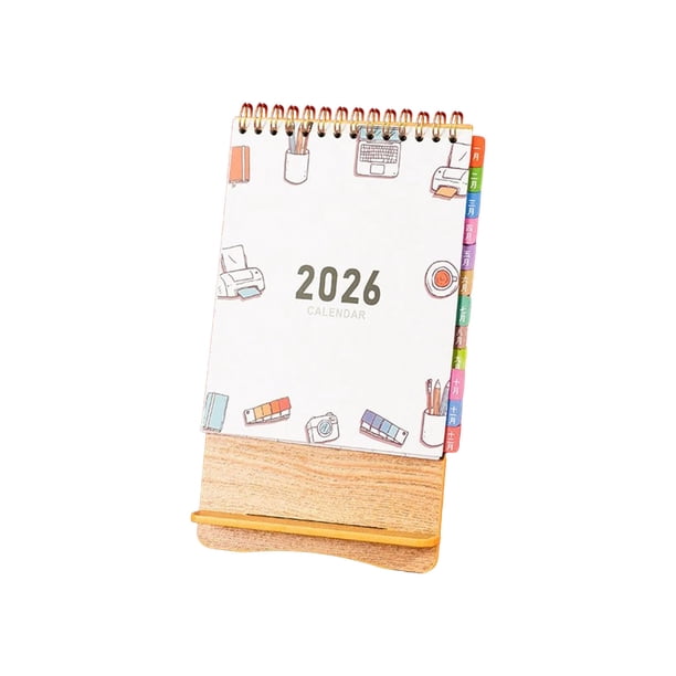 Almohadilla de Escritorio Extra Grande 2026 Calendario de Escritorio de Papel Calendario de Escritorio de Oficina Calendario de Escritorio Rojo Festivo