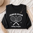 thumbnail image 4 of Jollimate Jesus Club Making Disciples Sweatshirt, Christian Athletic Faith Pullover, Gift for Women, 4 of 6