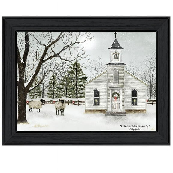 "I Heard the Bells on Christmas" Framed Wall Art for Living Room and Bedroom