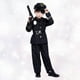thumbnail image 4 of Disfraz de uniforme de oficial de policía de Halloween, ropa de juego de rol, disfraz de uniforme de fiesta, sin para niños, talla L de 7 a 10 años, 4 of 6