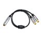 thumbnail image 1 of Cable divisor de audio y vídeo compacto, negro, resistente, cable adaptador de audio versátil Mujer a mujer, 1 of 9