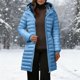 thumbnail image 1 of AUNVITO Women's Color Block Hooded Long Sleeve Casual Jacket Loose Fit Comfortable and Stylish Outerwear, 1 of 9