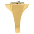 thumbnail image 2 of 10k Two-tone Gold Mens Cubic Zirconia Eye Of Horus Signet Ring Ring for Men - 5.4 Grams, 2 of 2