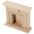 thumbnail image 4 of KAKOWELY Meubles de Maison de Poupée Cheminée Mini Modèle de Cheminée Décoration de Cheminée Non Peinte,4.02x"X3.46"X1.22 Pouces, 4 of 5