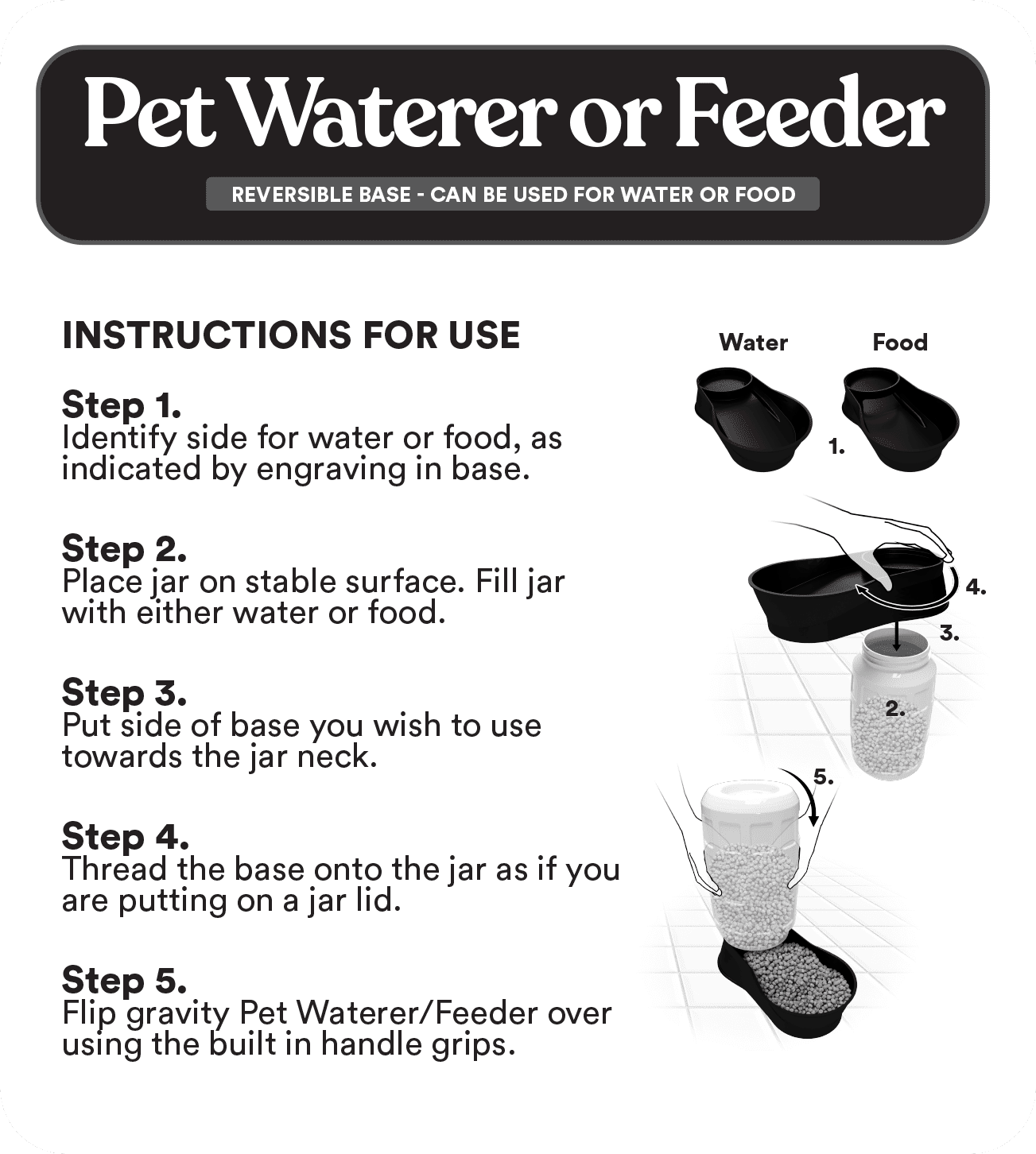 Manna Pro Automatic Dog Waterer/Feeder, Large