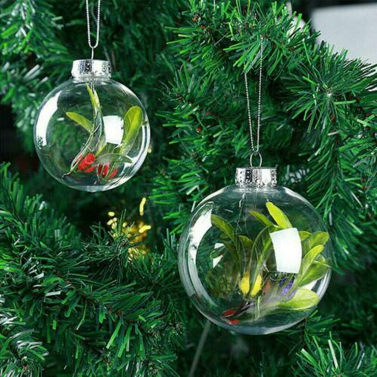 Earthflora > Christmas Tree Ornaments and Trimmings > Earthflora's 8 Inch  Transparent Ball Ornament In Shiny Finish