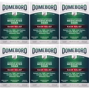 6 Pack - Domeboro Soothing Soak Rash Relief Astringent, one box of 12 packets Each