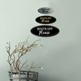thumbnail image 4 of Signs ByLITA Oval Boots Off Please Sign (Brushed Silver) - Small, 4 of 6