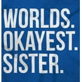 thumbnail image 2 of Worlds Okayest Sister Siblings Little Women Plus Size Graphic Pullover Hoodie Brisco Brands 5X, 2 of 4