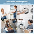 thumbnail image 3 of 2 Bolsa De Lavander&iacute;a Para Zapatos, Con 4 Horma para Zapatos Ajustable y Cremallera Oculta, Limpieza 360&deg;, Protege Tus Tenis, Reutilizable, Laundry Bag Tenis Perfecto Para Todos Los, 3 of 9