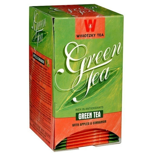 Wissotzky Green Tea With Appes & Cinnamon 20pk, 30g