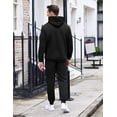 thumbnail image 3 of COOFANDY Men's Tracksuit 2 Piece Hoodie Sweatsuit Sets Casual Athletic Jogging Suits Waffle Plaid Jacquard Outfits, 3 of 10