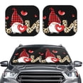 thumbnail image 2 of Wukai Love Gnomes Print Windshield Sun Shade, Car Front Window Shades Sunshade Cover Sun Visor Shield Block Automotive Interior Protector Blocks UV Rays-Medium, 2 of 6