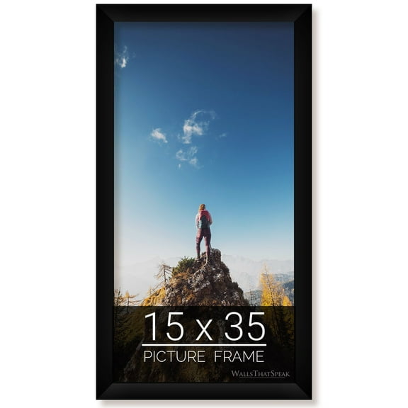 15x35 Black Picture Frame for Puzzles Posters Photos or Artwork