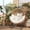 Wooden Color Rattan Beige Cushion, variant on Walsunny Rocking Egg Chairs Outdoor Patio Wicker Oversized Egg Shell Lounger Lawn Chair with Cushion for Indoor Outside Porch Balcony Backyard,Original Wood Color Rattan Beige Cushion