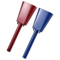 thumbnail image 1 of Riwcyla 2 Pack Cowbell with Handle Noise Makers for Sporting Football Games Ranch Events Party Concert 10 Inch Cow Bell Percussion Musical Instrument Iron Decorations School Hand Bells, 1 of 6