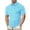 Light Blue, variant on GrmtClth Men's Solid Color Stretch Polo Shirt Slim Fit Short Sleeve Breathable Golf Athletic Casual Business Tops 2026 Wine 3XL
