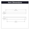 thumbnail image 5 of Tirador para gabinete Hickory Hardware Streamline 128 mm níquel, 5 of 5