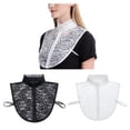 thumbnail image 3 of Cuello falso de encaje Colco para mujer desmontable 4 piezas, 3 of 8