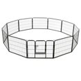 thumbnail image 4 of vidaXL Dog Playpen 12 Panels Steel 31.5"x23.6" Black, 170573, 4 of 7