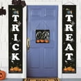 thumbnail image 3 of Halloween Outdoor Decoration-Trick or Treat Banner Halloween Hanging Sign for Front Door Display, 3 of 5
