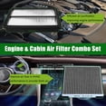 thumbnail image 5 of Engine+Cabin Air Filters Kit Fit for 2020-2025 2026 Kia Telluride 3.8L, 2019-2020 Hyundai Santa Fe 2.0L 2.4L Engine Air Filter Set Automotive Accessories Replacement 971333M000 CA11943, 5 of 6