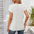 thumbnail image 7 of yillto Womens Tops Summer Ruffle Sleeve Crew Neck Tshirts Loose Casual Cute Tunic Top Blouses, 7 of 7