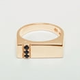 thumbnail image 2 of LBG British Made 14k Rose Gold Natural Sapphire Mens Band Ring - 25 size options - Size 6.5, 2 of 6