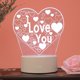 thumbnail image 1 of GOOHOCHY Lámpara 3D con forma de corazón, luces LED multicolor, luz nocturna táctil USB, lámpara de mesa para pareja, noche romántica, San Valentín, día de la madre, regalo, 1 of 4
