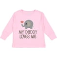 thumbnail image 3 of Inktastic My Daddy Loves Me Boys or Girls Long Sleeve Toddler T-Shirt, 3 of 5