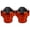 Orange, variant on Motorcycle Front Fork Reinforcement Guard Effect Construction for Bike Modifications & Accident