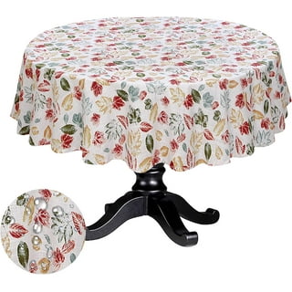 Jack Dempsey Copritavolo Quadrato Bianco Perlé Con Stampato Per Ricamo E Punto Croce – 88,9 Cm – Tema Natale