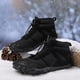 thumbnail image 5 of Al Aire Libre Zapatos Algodón Terciopelo Zapatos Impermeables Botas Nieve Cálidos Y Cómodos Zapatos Algodón Casuales Caña Alta (negro 40), 5 of 9