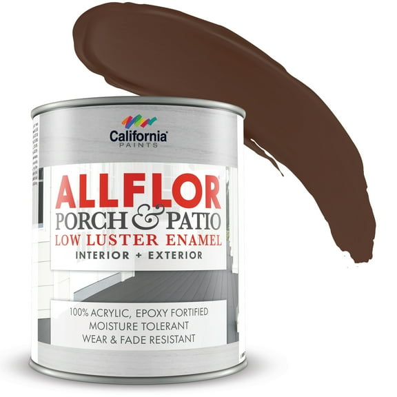 California Paints ALLFLOR Porch, Saddle Brown, 1 Quart