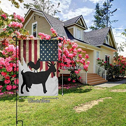 JpnvxiE Farm Chicken Rooster Mini Garden Flag 12 X18Inch Double Side Printting Durable House Outdoor Banners for Yard Patio Lawn Decor