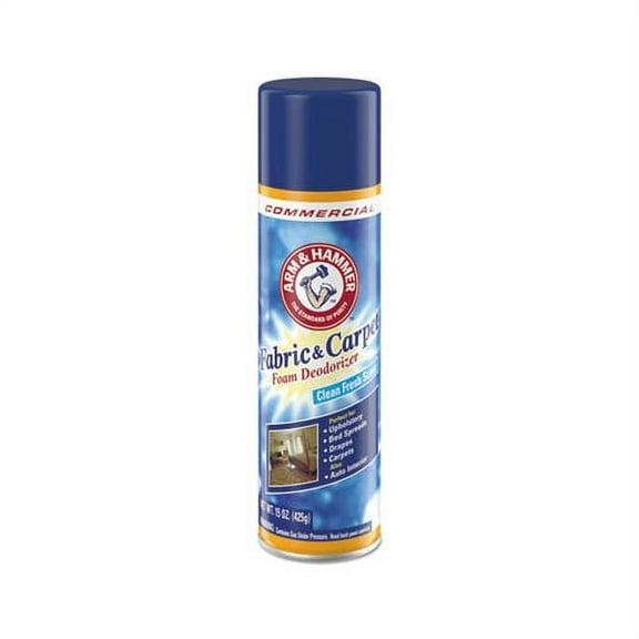 Fabric and Carpet Foam Deodorizer Fresh Scent, 15 oz Aerosol