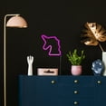 thumbnail image 3 of 11.75" Battery Operated Neon Style LED Lighted Pink Unicorn Sign, 3 of 5