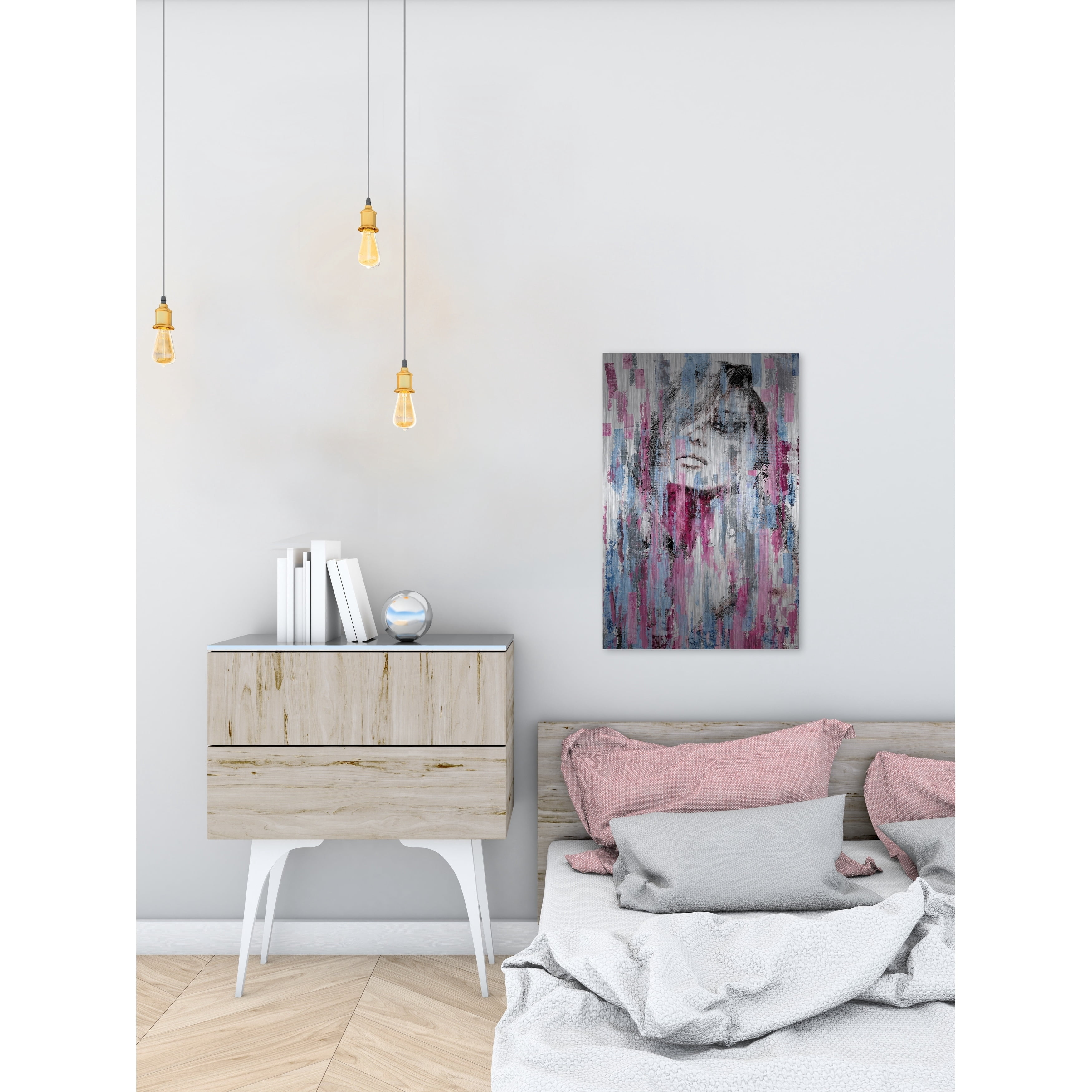 Marmont Hill "Hello Beauty II" Painting Print on Brushed Aluminum